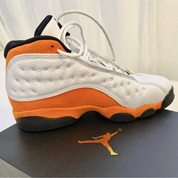 Nike Air Jordan 13 Retro Starfish Orange GS 5.5Y  Women’s 7 Sneakers Youth Kids - Picture 2 of 15